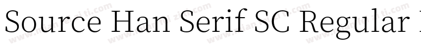 Source Han Serif SC Regular Identity H字体转换